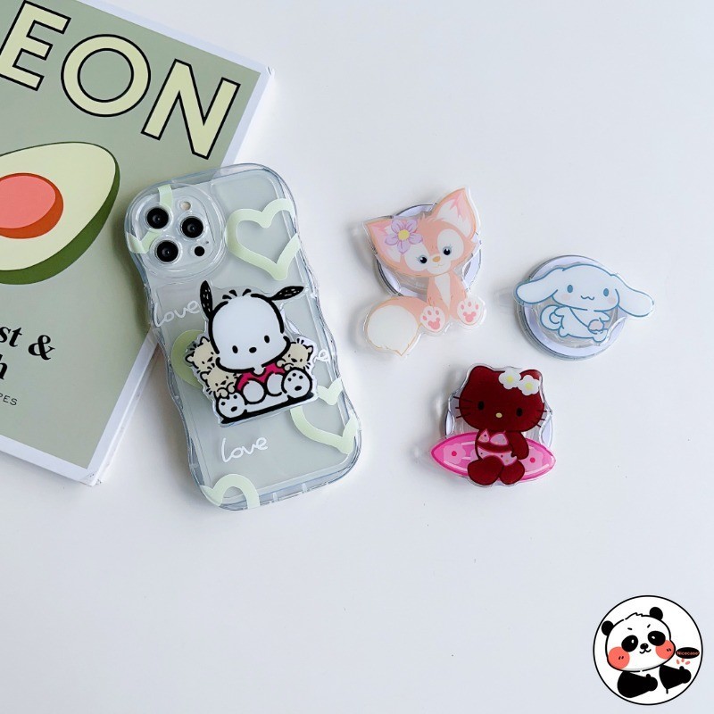 Cầm Cho MagSafe Từ Hoạt Hình Dễ Thương Pochacco Sanrio Giai Điệu Winnie the Pooh Hello Kitty Cặp Đôi Giá Đỡ Điện Thoại Di Động Tok Griptok Giá Đỡ Kính Thiên Văn Có Thể Gập Lại Túi Khí Giá Đỡ Máy Tính Để Bàn