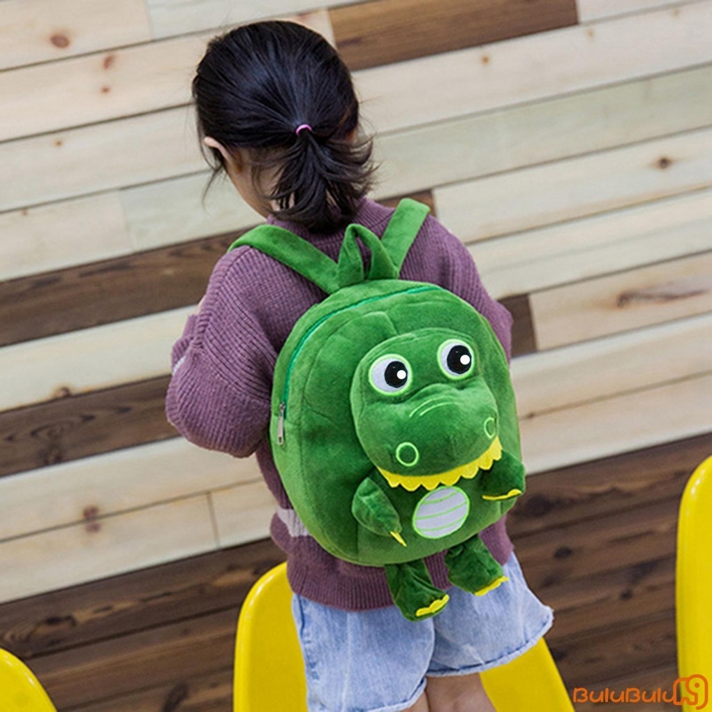 Ba lô đi học dành cho bé trai bé gái Kawaii Ba lô đi học khủng long hoạt hình sang trọng để đi chơi vườn thú cắm trại 1-3 tuổi