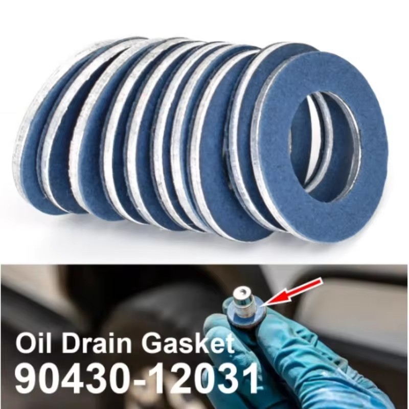 Máy rửa phích cắm thoát dầu ô tô 90430-12031 - Gioăng nhôm vừa vặn chính xác cho chảo dầu động cơ Toyota / Lexus