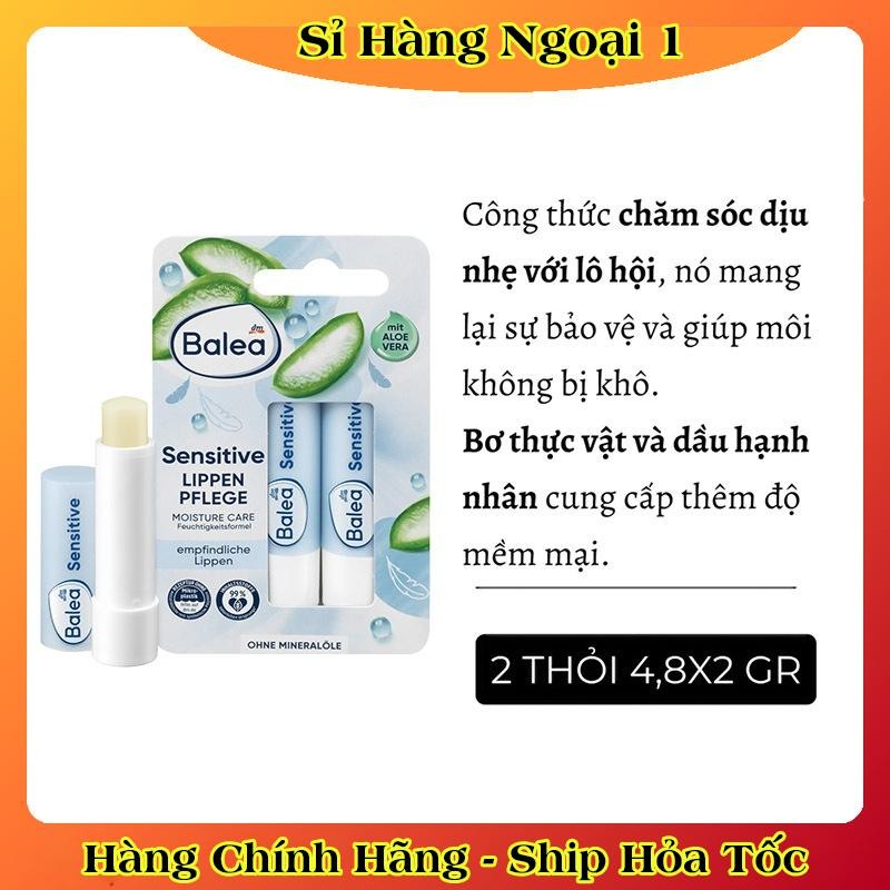 [Hàng nội địa Đức] Son dưỡng môi Balea Đức giúp môi mềm mịn, đỡ khô nứt nẻ