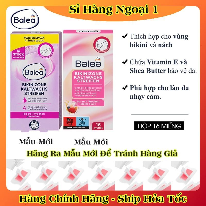 Miếng tẩy lông mặt, ria mép, lông mày, bikini Balea của Đức - Date mới Đủ Bill (Shop có che tên SP)