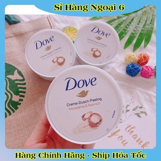 Tẩy tế bào chết, tẩy da chết body DOVE và dưỡng thể body nội địa Đức, Đủ Bill và Review