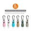 CORALTIDE 6 Bộ dụng cụ Mồi bảo vệ, Dụng cụ câu cá với Carabiner Mực Jig, Mực nang ô thu hút nắp