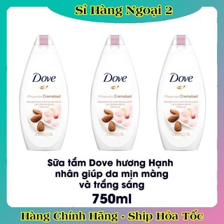 Sữa tắm Dove 750ml hạnh nhân và hương hoa của Đức -DATE MỚI ĐỦ BILL