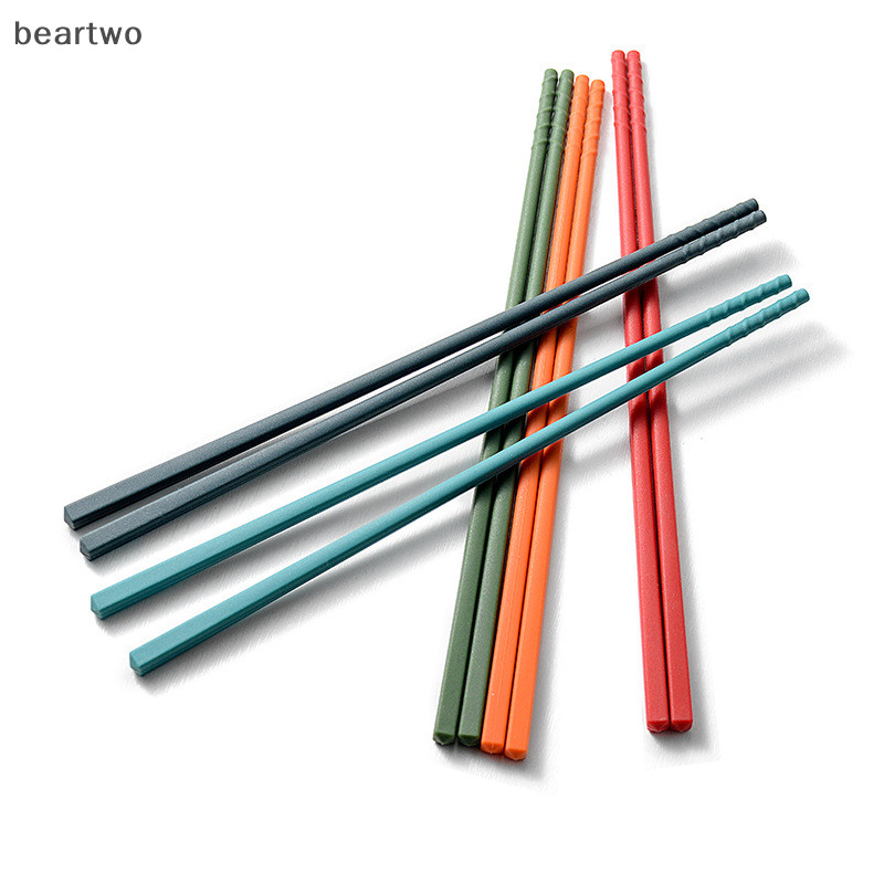< Beartwo > Bộ Đũa Silicon Nhật Bản Chống Trơn Trượt Mì Sushi Đũa Thực Phẩm Bộ Đồ Ăn Nhà Bếp Quà Tặng Bộ Đồ Ăn Đẹp