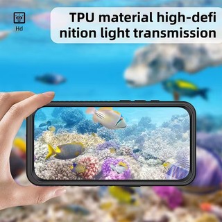 ốp lưng 17Pro Max chống nước IP68 Waterproof Phone Case For iPhone 16 Pro Max 16 Plus 15 14 13 Pro Full Protection Underwater Swimming Diving Phone Cover