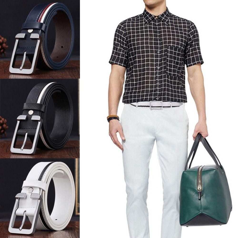 Thắt lưng da thật THFENG, khóa chốt hợp kim - Phù hợp nam giới, thiết kế thời trang
