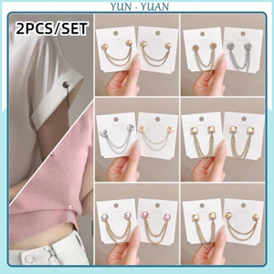 2 Cái / bộ Nút Từ Tính Mạnh Mẽ Để Thắt Chặt Còng Không May Hồi Giáo Hijab Khăn Còng Thắt Chặt Kẹp Từ Tính