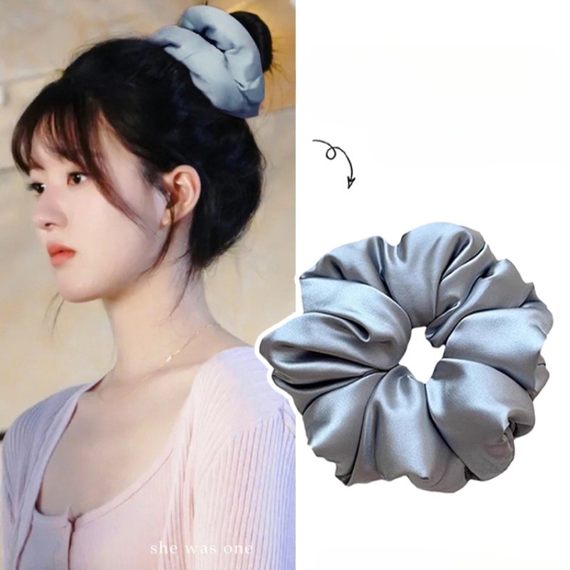Dây buộc tóc Scrunchy thời trang mới, phong cách Hàn Quốc, dành cho phụ nữ
