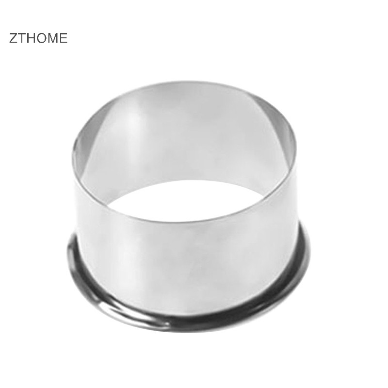 Zthome 3 Kích Thước Thép Không Gỉ Tròn Bánh Bao Bọc Khuôn Cắt Dụng Cụ Làm Cookie HOT