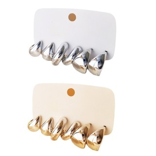 Marset Bộ 6 Bông Tai Quyến Rũ Giọt Nước Thời Trang Cho Fashionistas Trang Sức Handmade