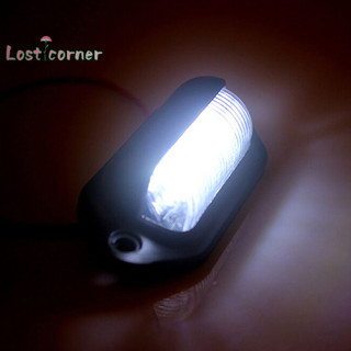 [Lostcorner] 1Pc Chống Nước 6 Đèn LED 12V Biển Số Xe Thuyền Xe Tải Trailer Đèn Bước [Mới]