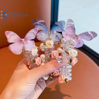 Kudosation Thời Trang Ngọt Ngào Dây Điện Thoại Tóc Đuôi Ngựa Hiện Vật Cho Nữ Cô Gái Thanh Lịch Tóc Tinh Tế Phụ Kiện Tóc