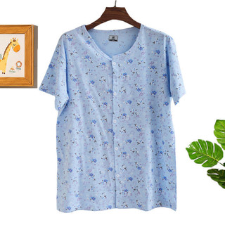 ✨【火爆热卖中ing】Áo Cardigan Cotton Nguyên Chất Nữ Tay Ngắn Trung Niên Người Cao Tuổi Mở Áo Cặp Mở Nửa Tay Top Mẹ Cotton Bộ Đồ Ngủ Không Khí-