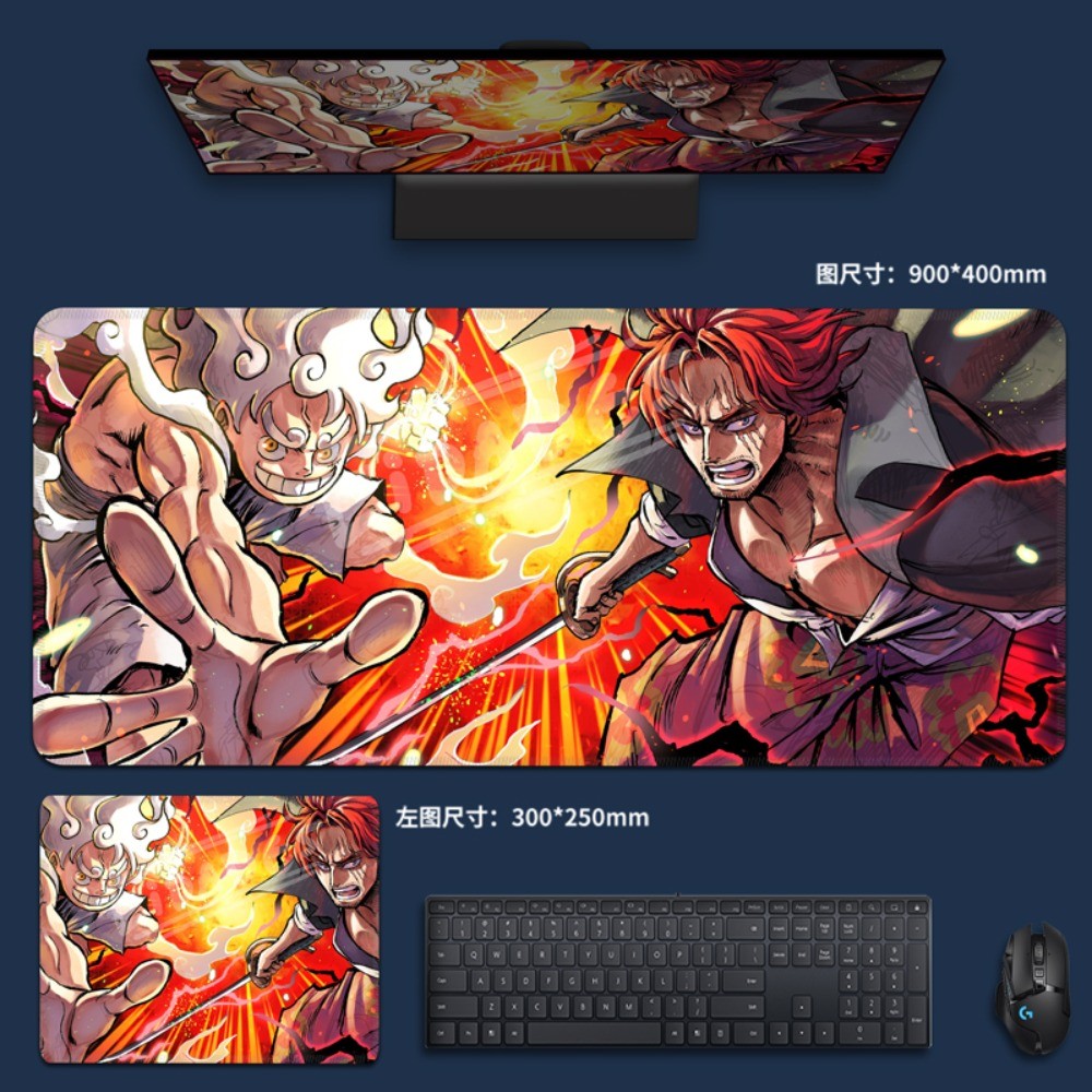 Miếng Lót Chuột One Piece Anime Bàn Chơi Game Thảm Luffy Miếng Lót Bàn Phím Chơi Game Roronoa Zoro Portgas · D · Ace Văn Phòng Máy Tính Chống Trơn Trượt Mousepad