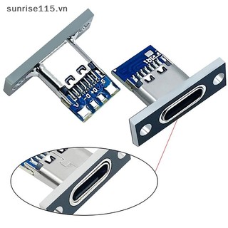 Srvn 1 Cái Cổng Kết Nối Nữ Type-C Cổng Sạc USB 3.1 Loại C Ổ Cắm Có Tấm Cố Định.