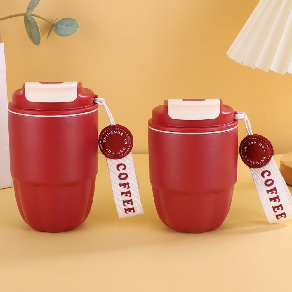 Cốc cà phê bằng thép không gỉ FUHUIOT, Cốc uống nước kép cầm tay Mini, Đồ uống thời trang tiện lợi Bình chân không dung tích nhỏ tại nhà