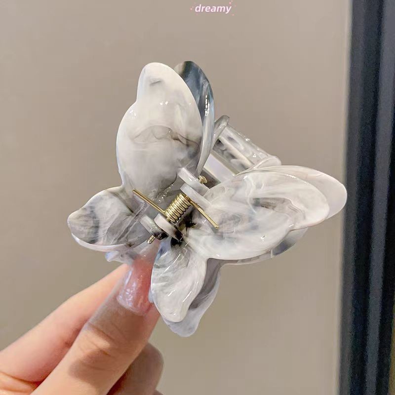 Dreamy Siêu Bất Tử Dễ Thương Vuốt Tóc Kẹp Hai Lớp Bướm Cá Mập Kẹp Tóc Cô Gái Ngọt Ngào