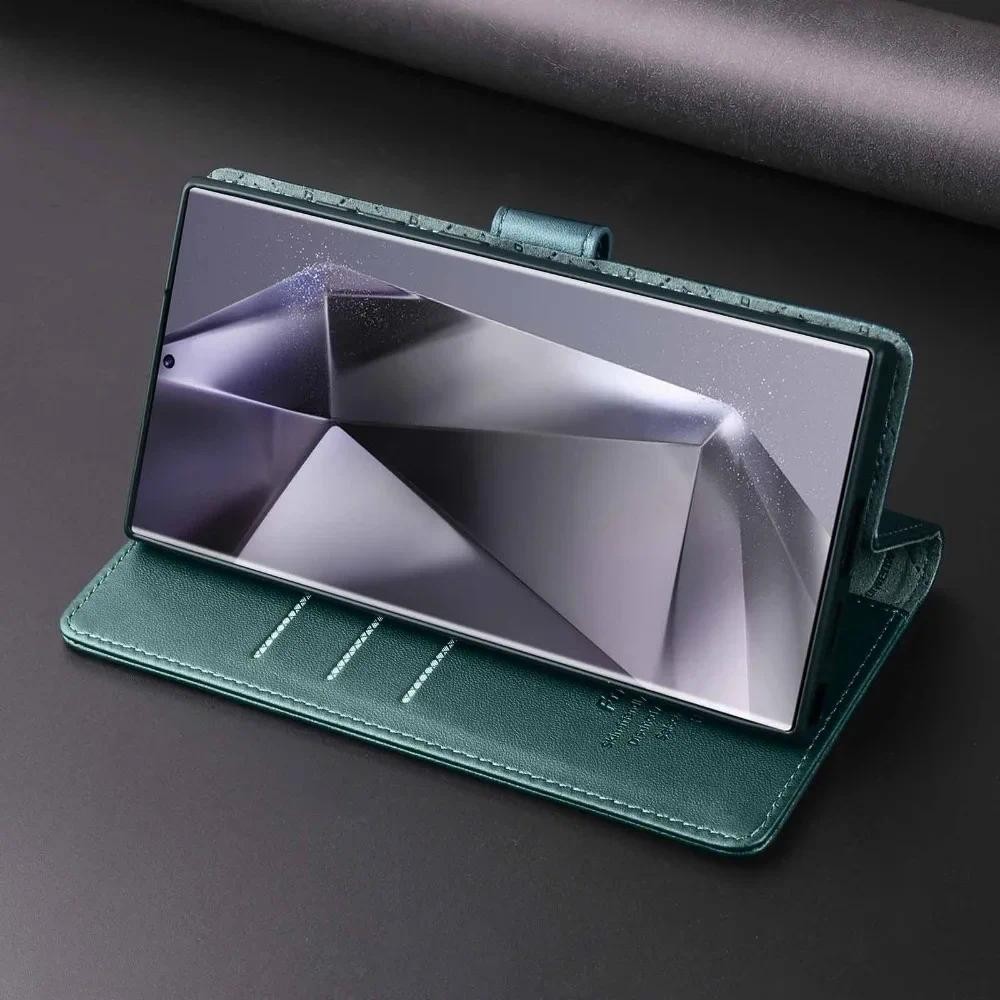 Ví Lật Có Giá Đỡ Thẻ Chân Đế Hone Dành Cho Samsung Galaxy S24 S23 S25 Ultra S21 FE A55 A35 A25 A15 Bao Da
