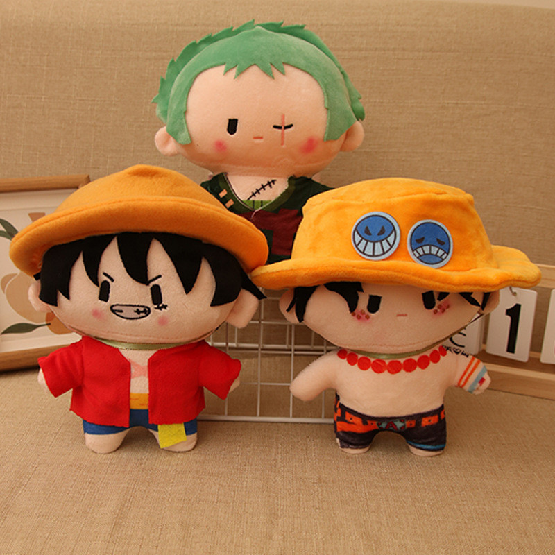 PS1 Dễ Thương ONE PIECE Monkey D Luffy Portgas D Ace Roronoa Zoro Sang Trọng Búp Bê Quà Tặng Cho Bạn Gái Đồ Chơi nhồi bông SP1
