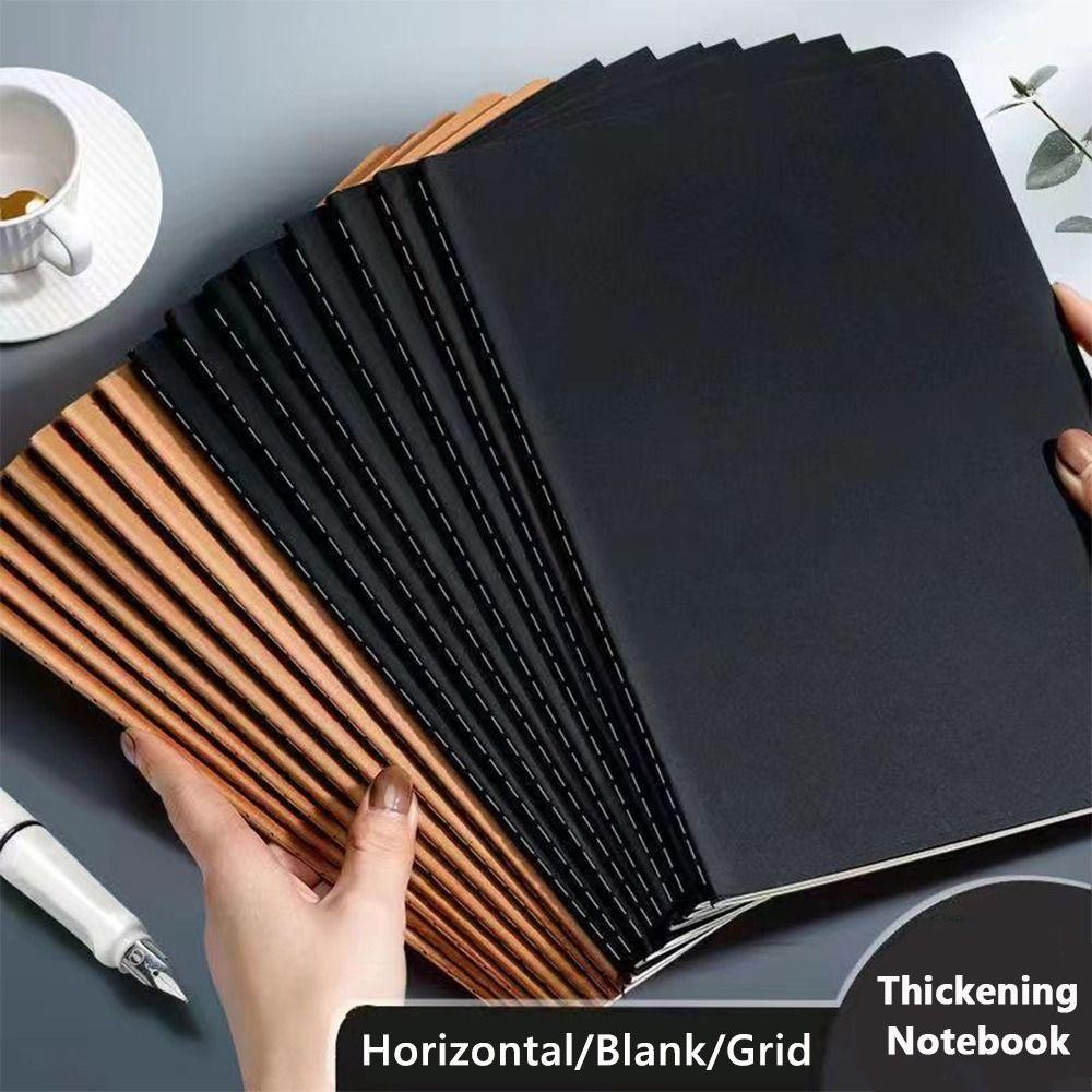 Sách Nhật Ký THFENG, Lưới / Lót / Trống A4 / A5 / B5, Sổ Tay Kế Hoạch Bìa Kraft Di Động Quà Tặng Sổ Tay