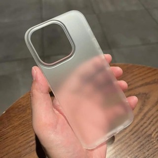 Ốp điện thoại trong suốt mờ siêu mỏng mờ cho iPhone 17 air 16 Pro 15 14 Plus 13 12 Pro Max Ốp lưng da mỏng chống sốc