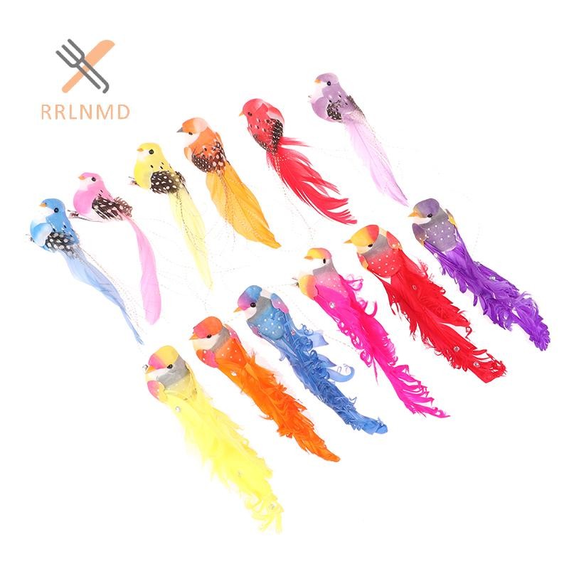 RRLNMD Chim Nhân Tạo Bọt Giả Động Vật Mô Phỏng Chim Đồ trang trí DIY Cưới Nhà Vườn Trang Trí MỚI