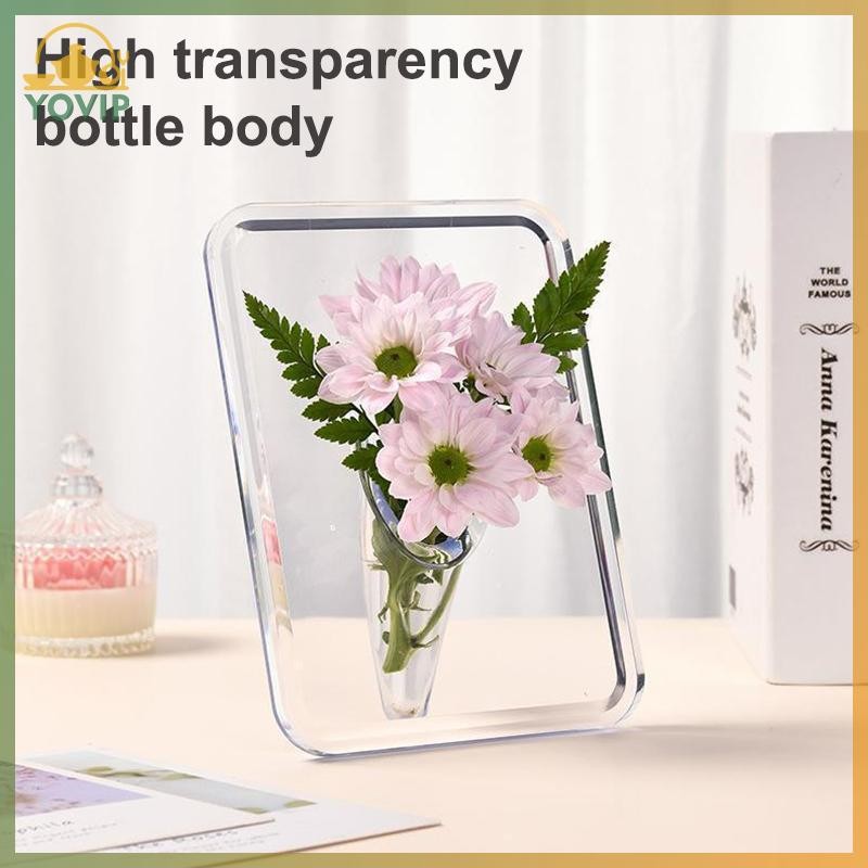 YOVIP Acrylic Khung Ảnh Bình Hoa Nghệ Thuật Hiện Đại Bình Hoa Để Bàn Giá Đỡ Cây Cho Văn Phòng Nhà Quà Tặng Bàn Cưới Centerp Trang Trí VN