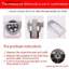 【IN VN】Bánh Xe Lăn 6/7/8 Inch Linh Hoạt Thay Thế Cho Xe Lăn Trước