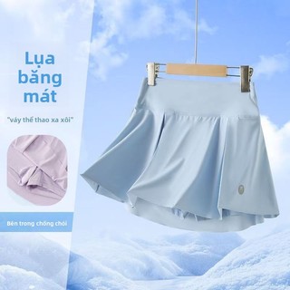 Váy xếp ly bằng lụa băng mát mẻ mùa hè cho bé gái-Váy thể thao Tennis chống chói