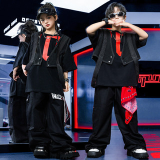 Áo Hip Hop Cho Bé Gái Đồ Nhảy Cho Đồ Nhảy Hiện Đại Bé Trai Trẻ Em Set Đồ Dance Đồ Biểu Diễn Cho Đồ Nhảy Zumba