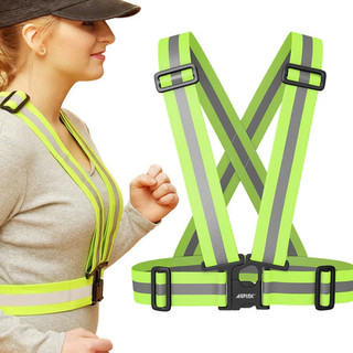 【MOTEX】(CHỌN MÀU) Áo Phản Quang Đi Phượt, Đi Xe Đạp, Dây Đai Phản Quang Thun Co Giãn Đi Đêm Chữ A
