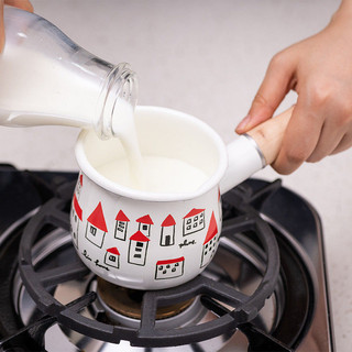 10cm Mini Đôi Miệng Đơn Tay Cầm Nồi Sữa Men Nồi Sữa Nhỏ Nồi Mì Ăn Liền Tay Cầm Đơn Thực Phẩm Cho Bé Nồi Gia Đình A9AS