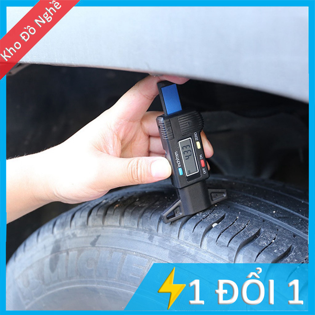[COD] Thước Đo Độ Sâu Lốp Xe Kỹ Thuật Số Màn Hình LCD Chính Xác Cao, Kiểm Tra Mòn Lốp An Toàn