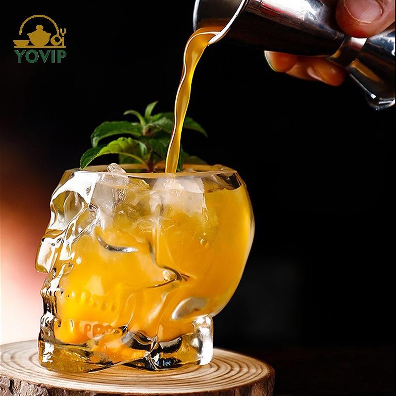 YOVIP Halloween Hộ Gia Đình Trà Thủy Tinh Pha Lê Cà Phê Trong Suốt Cốc Uống Câu Lạc Bộ Rượu Bia Cốc VN