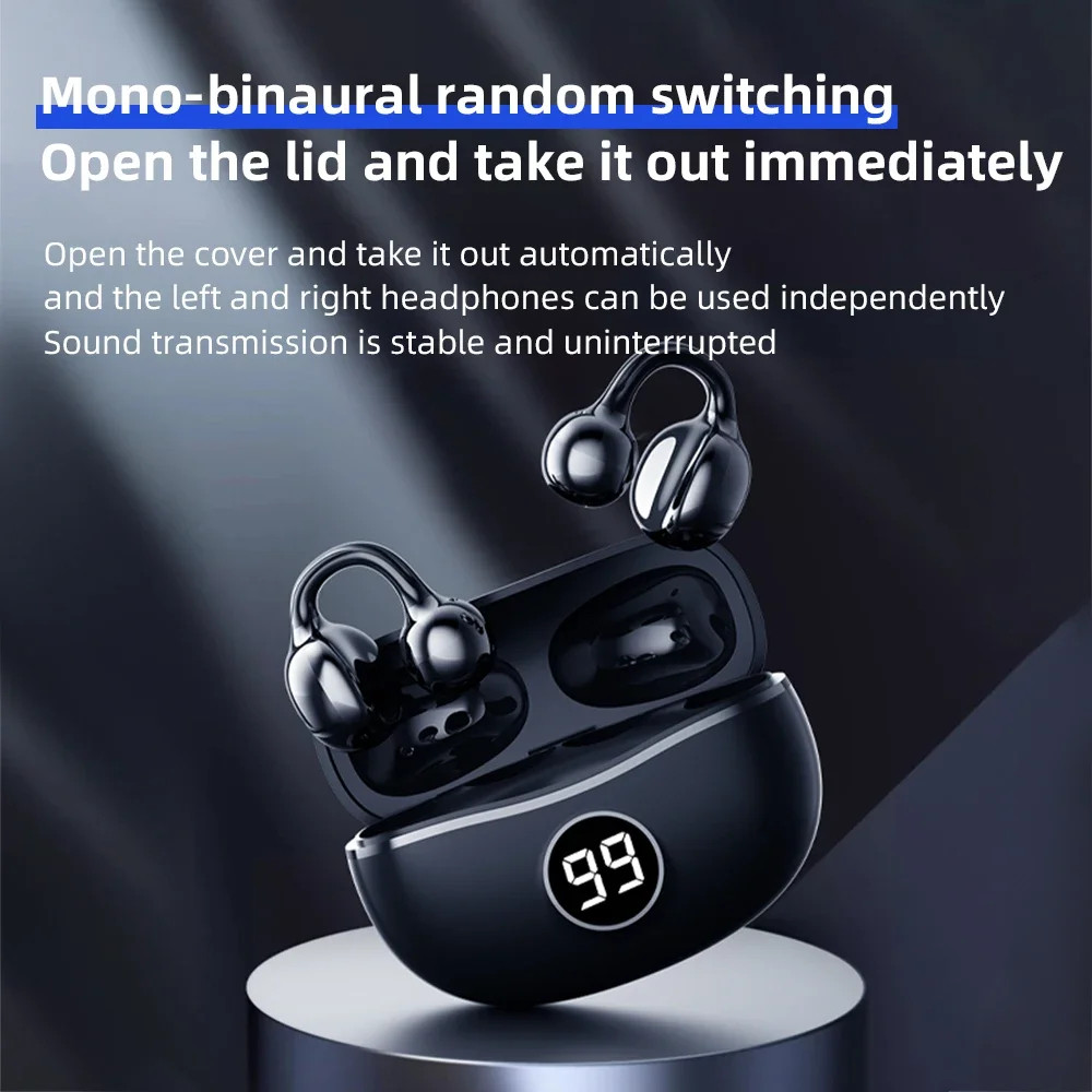 Tai nghe không dây MINI S151 Clip Open-EarTWS chính hãng Tai nghe không dây Bluetooth 5.4 Tai nghe ENC Bass HIFI Stereo