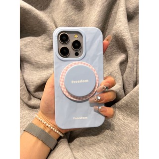 Vỏ điện thoại có giá đỡ từ tính xếp li màu trơn tiên tiến Thích hợp cho iPhone16 15 14 13 Pro max Bảo vệ Camera chống sốc Vỏ cứng chống rơi