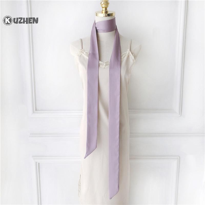 Khăn quàng cổ satin silk 5x200cm, mềm mỏng, phù hợp cho mùa lạnh