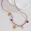 Vòng cổ dây bện JVSUB, Mặt dây chuyền sinh vật biển đa phong cách Bohemian, Dây chuyền xương đòn bằng thép không gỉ dành cho nữ Quà tặng trang sức