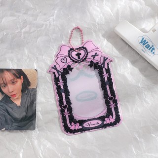 Bọc Bảo Vệ Photocard Phong Cách Gothic Cute – Có Móc Treo, Trang Trí Idol Card Siêu Xinh