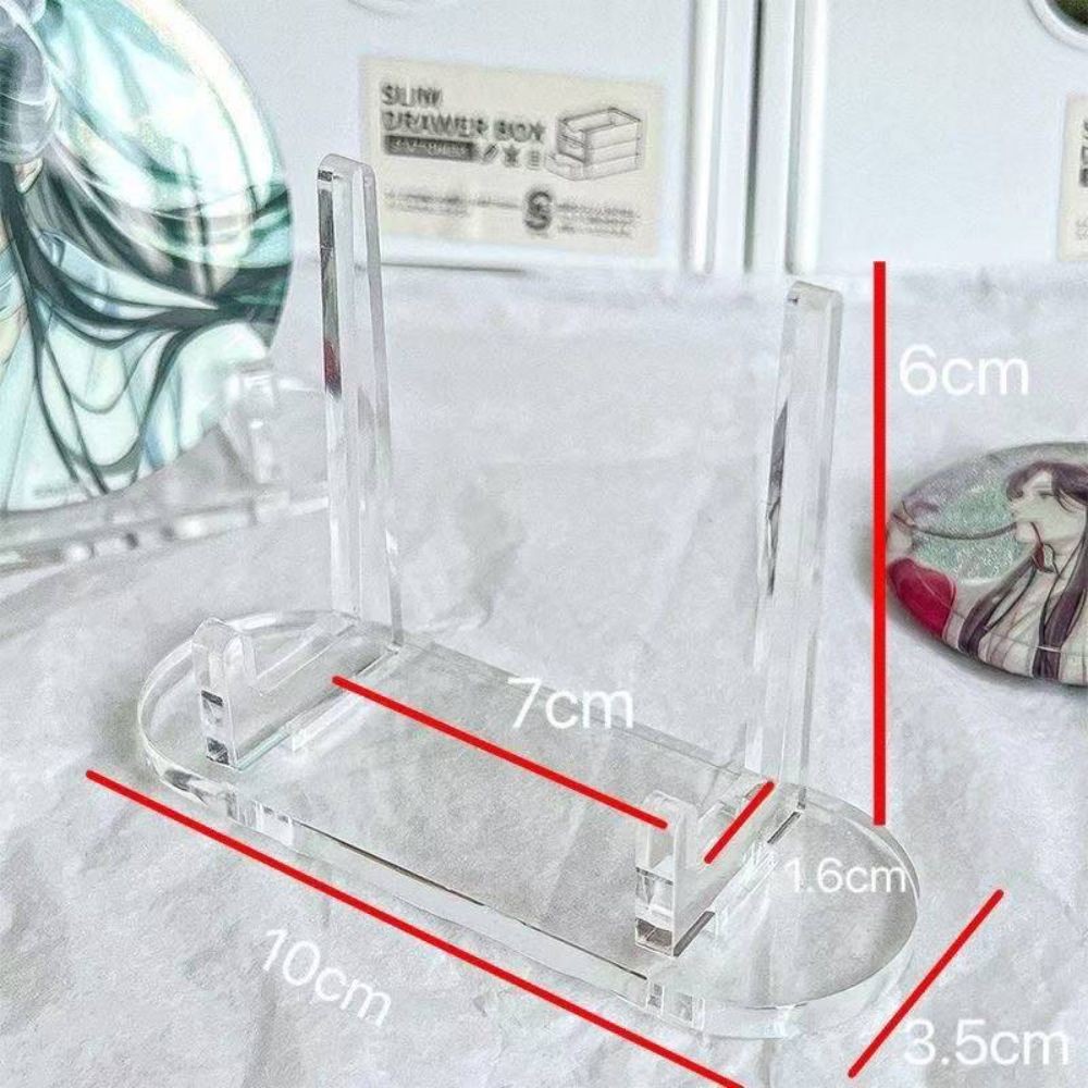DAYBREAK 1 Giá đỡ dấu hiệu acrylic, Giá đỡ hiển thị trong suốt HD trang trí máy tính để bàn, Lưu trữ acrylic ​ Đế trưng bày thẻ