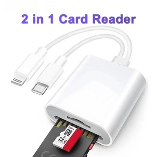 Fonken đầu đọc thẻ SD 3 trong 1 tương thích iPhone iPad chuyển đổi USB C sang Micro SD TF hỗ trợ ảnh camera USB tốc độ