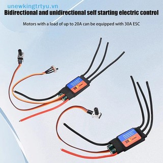 Unewtyu Trình điều khiển động cơ không chổi than 2-6S 30A 60A ESC Hai chiều Tự khởi động Bộ điều khiển tốc độ điều chỉnh điện không chổi than ESC cho dụng cụ DIY VN