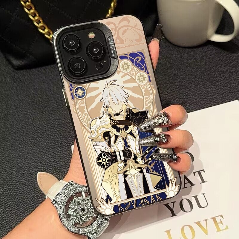 Ốp Điện Thoại Phainon Cho IPhone 11 16 12 13 Mini Pro Max 7 + 8 + 8 7 6 6S 16 Plus SE 2022 16E Shell Honkai Star Rail Hard Laser IMD Phim Hoạt Hình Thời Trang Chống Sốc Sang Trọng
