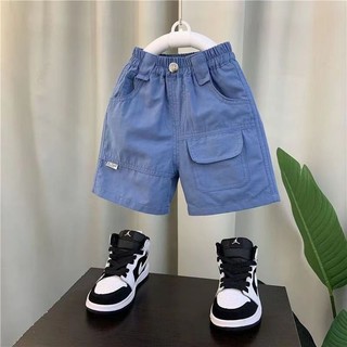Quần Short Bé Trai Thể Thao Quần Crop Mỏng Trẻ Em Quần Cotton Rời Cho Bé