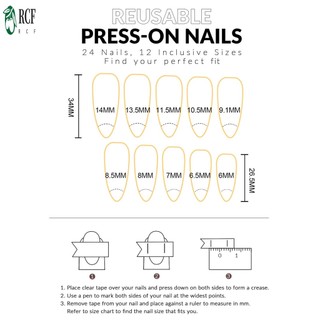 Gradient Press on Nails Full Cover Có Thể Tái Sử Dụng Bóng Tự Nhiên Ombre Móng Tay Giả Cho Nữ Văn Phòng Hàng Ngày