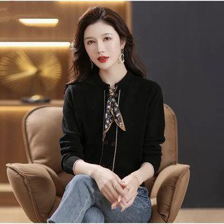 Áo Len Dài Tay Nữ Thu Đông Rời Mẹ Mặc Ôm Hơn Áo Len Đi Làm ~