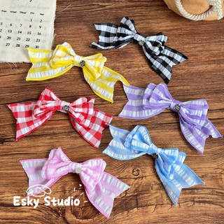 Handmade 3D Nơ Lớn Kẹp Tóc Thú Cưng Nhẹ BB Kẹp Cho Maltese Yorkie Chụp Ảnh Phụ Kiện Tóc