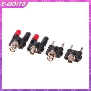 E-woitd 1 Bộ Chuyển Đổi BNC Sang Chuối Nam Cắm & Nữ Jack Chuối Nữ Ổ Cắm Ràng Buộc Bài RF Coax Bộ Chia Đồng Trục HNVN