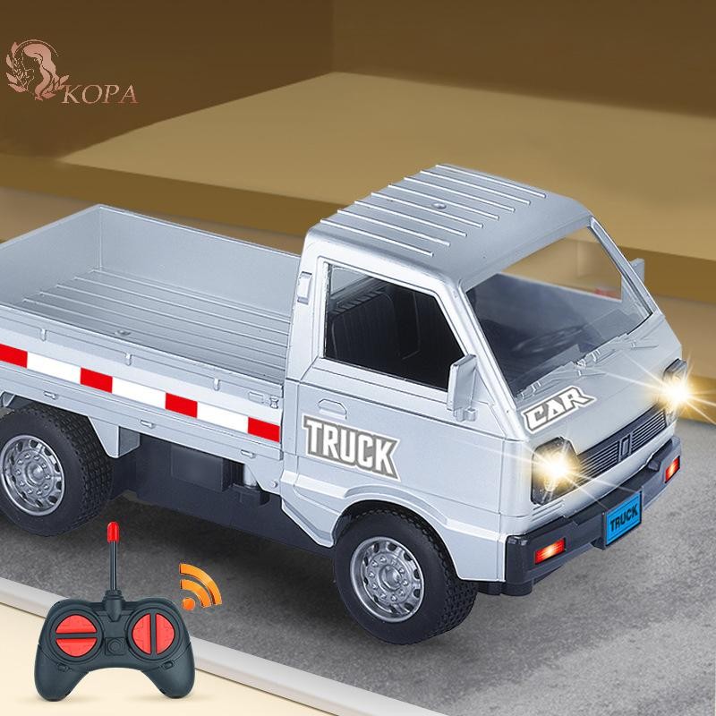 KOPA 1: 16 RC Xe Mô Phỏng Trôi Leo Xe Tải Đèn LED Haul Hàng Hóa Điều Khiển Từ Xa Đồ Chơi Điện Cho Trẻ Em VN